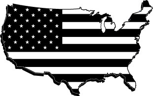 USA Map DECAL